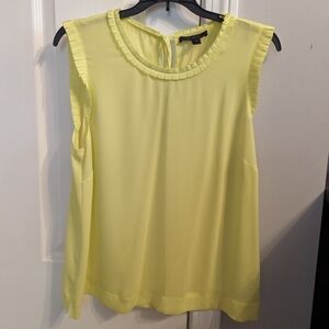 JCrew Yellow Sleeveless Blouse in Size 10